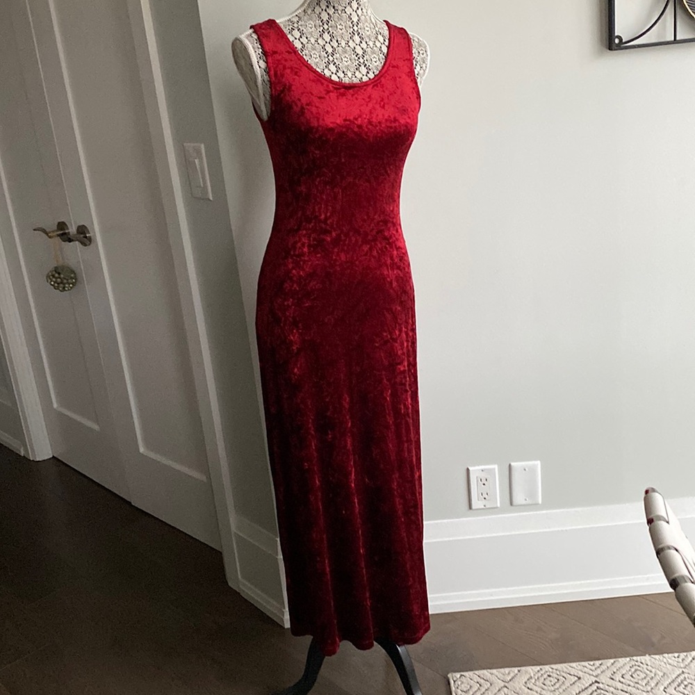 Red Velvet Dress